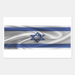 Adesivo Retangular Bandeira de Israel