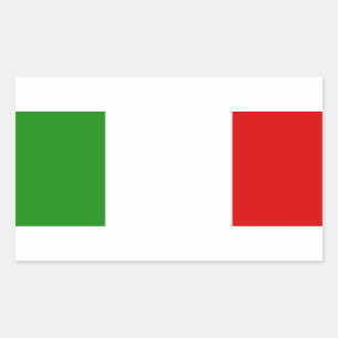 Adesivo Retangular Bandeira de Italia