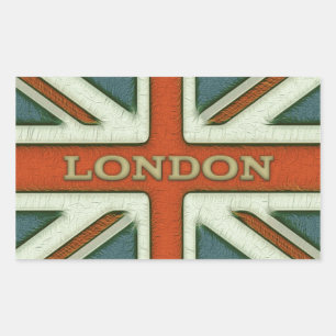 Adesivo Retangular Bandeira de Londres Reino Unido