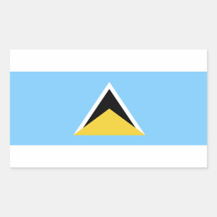 Adesivo Retangular Bandeira de Lucia de santo