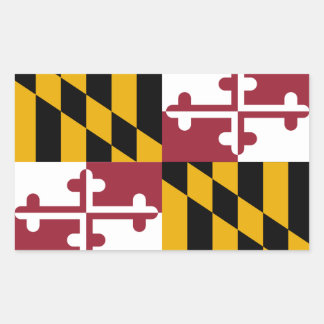 Adesivo Retangular Bandeira de Maryland