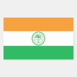 Adesivo Retangular Bandeira de Miami, Flórida Retangular Sticker