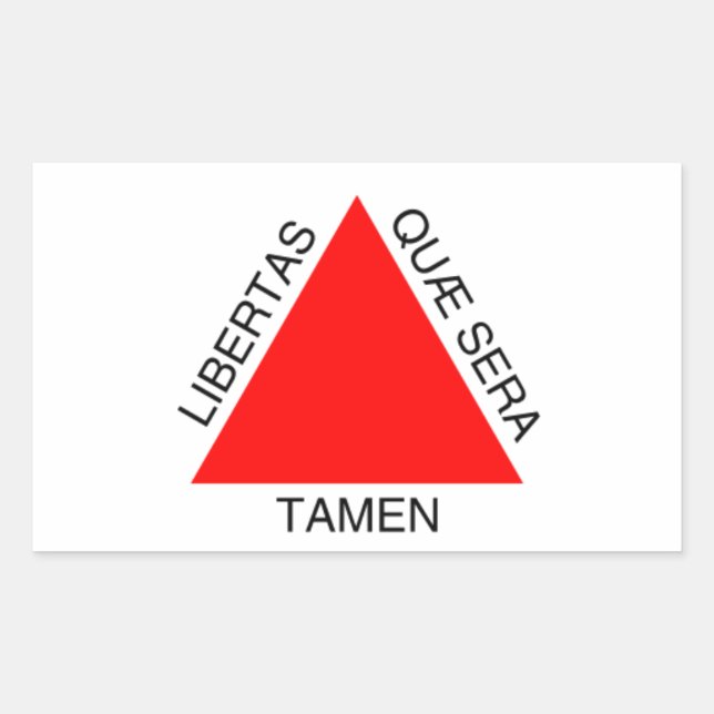 Adesivo Retangular Bandeira de Minas Gerais, Brasil (Frente)