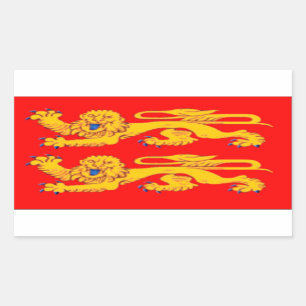 Adesivo Retangular Bandeira de Normandy (France)