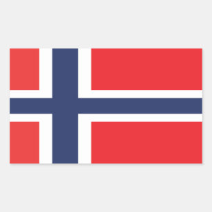 ADESIVO RETANGULAR BANDEIRA DE NORUEGA