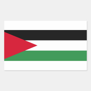 Adesivo Retangular Bandeira de Palestina
