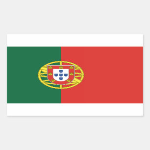Adesivo Retangular Bandeira de Portugal