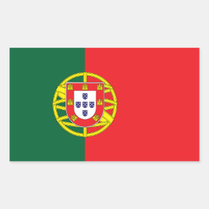 Adesivo Retangular Bandeira de Portugal