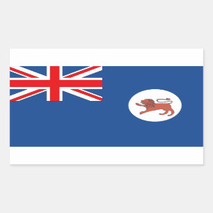 Adesivo Retangular Bandeira de Tasmânia do australiano