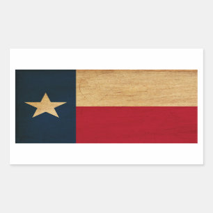 Adesivo Retangular Bandeira de Texas