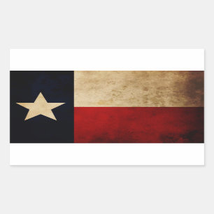 Adesivo Retangular Bandeira de Texas