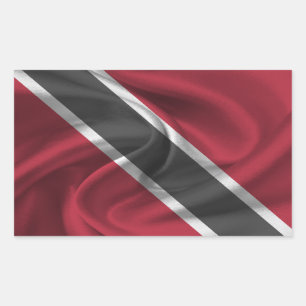 Adesivo Retangular Bandeira de Trinidad e Tobago