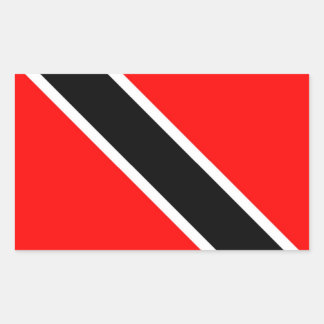Adesivo Retangular Bandeira de Trinidad e Tobago