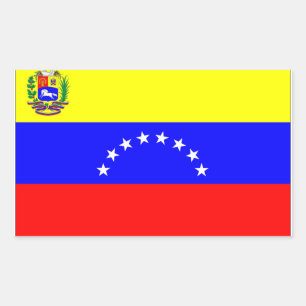 Adesivo Retangular Bandeira de Venezuela
