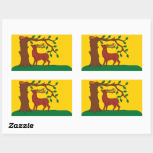 Adesivo Retangular Bandeira do condado histórico de Berkshire Rettang