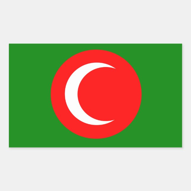 Adesivo Retangular Bandeira do Curdistão (1922-1924, 1925) (Frente)