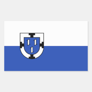 Adesivo Retangular bandeira do emblema da cidade de Bottrop símbolo d