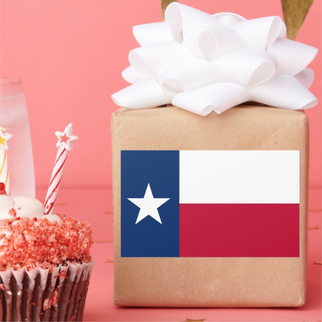 Adesivo Retangular Bandeira do Estado do Texas (Festa)