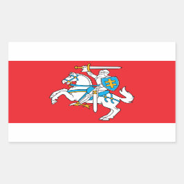Adesivo Retangular Bandeira do Estado lituano