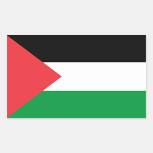 Adesivo Retangular bandeira do Estado Palestino