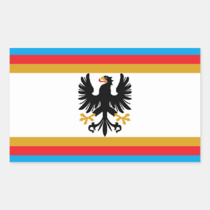 Adesivo Retangular Bandeira do Grão-Ducado da Prússia Oriental