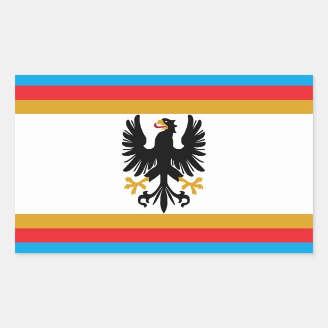 Adesivo Retangular Bandeira do Grão-Ducado da Prússia Oriental (Frente)