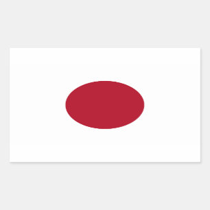 Adesivo Retangular Bandeira do Japão