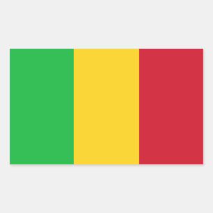 Adesivo Retangular Bandeira do Mali
