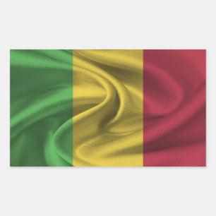 Adesivo Retangular Bandeira do Mali