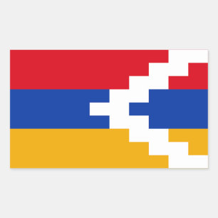 Adesivo Retangular Bandeira do Nagorno Karabakh