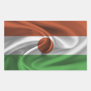 Adesivo Retangular Bandeira do Níger
