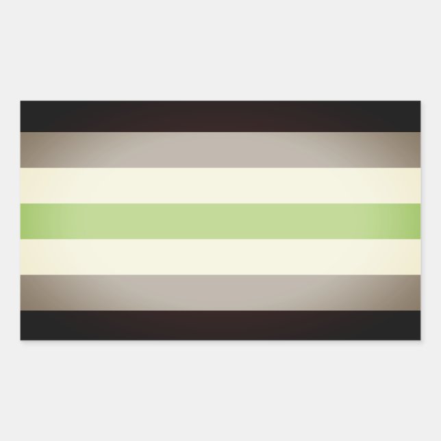 Adesivo Retangular Bandeira do Orgulho Agênero (Frente)
