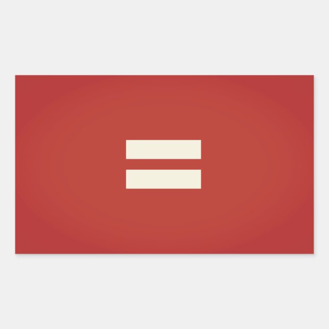 Adesivo Retangular Bandeira do Orgulho da Igualdade (Frente)