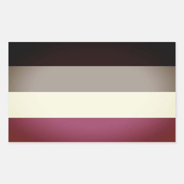 Adesivo Retangular Bandeira do Orgulho Gynephilia (Frente)