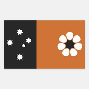 Adesivo Retangular Bandeira do Território Norte (AUSTRÁLIA)