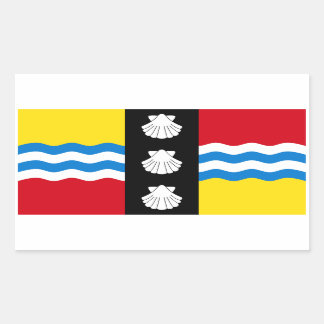 Adesivo Retangular Bandeira do Vinheta Retangular de Bedfordshire