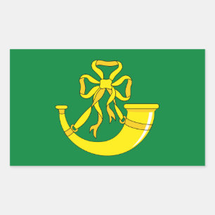 Adesivo Retangular Bandeira do Vinheta Retangular de Huntingdonshire