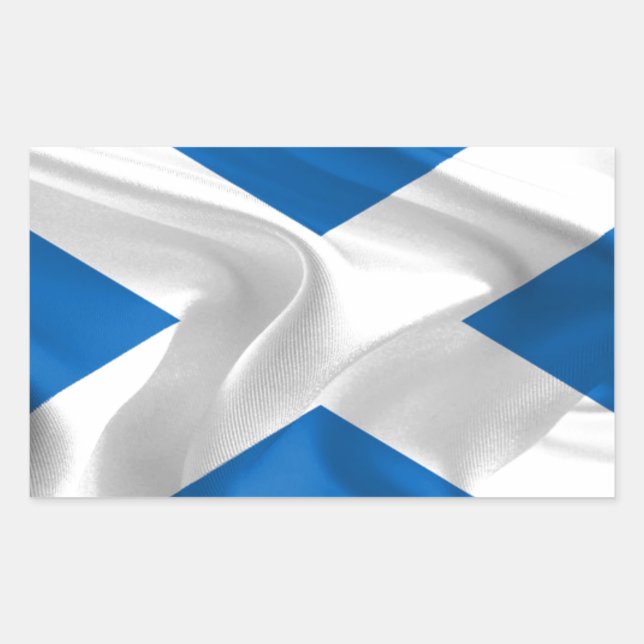 Adesivo Retangular Bandeira escocesa oficial para a independência (Frente)