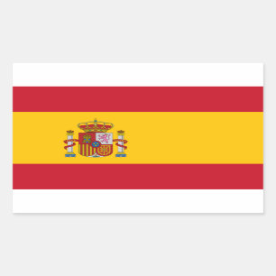 Adesivo Retangular Bandeira espanhola
