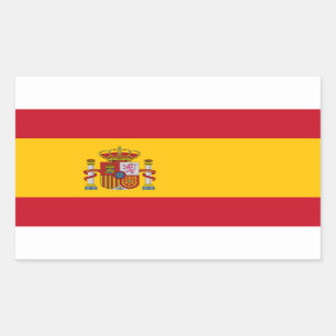 Adesivo Retangular Bandeira espanhola, Bandeira da Espanha