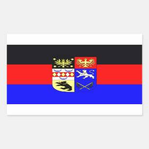 Adesivo Retangular Bandeira - Flagge - Fahne - Alemanha Frisia do