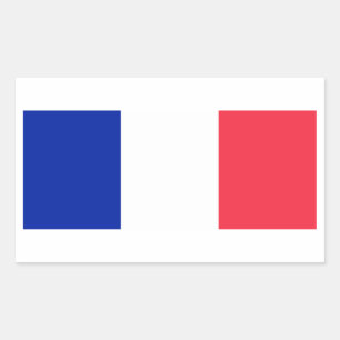 Adesivo Retangular Bandeira França