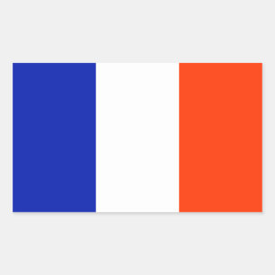Adesivo Retangular bandeira frança