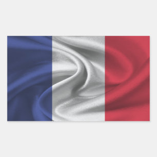 Adesivo Retangular Bandeira França