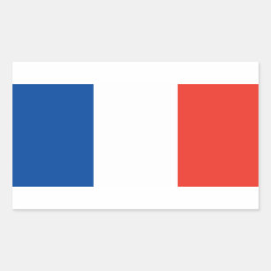Adesivo Retangular Bandeira França