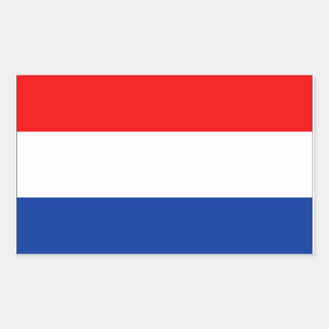Adesivo Retangular Bandeira Holandesa (Frente)