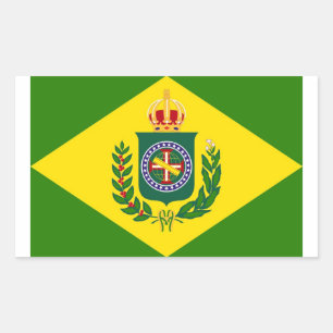 Adesivo Retangular Bandeira Império