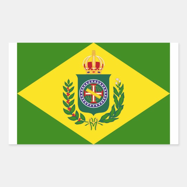Adesivo Retangular Bandeira Império (Frente)