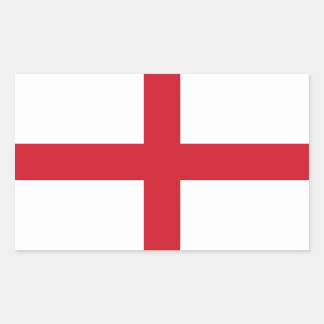 Adesivo Retangular Bandeira Inglaterra (Frente)