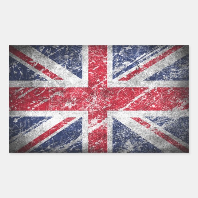 Adesivo Retangular bandeira inglesa (Frente)